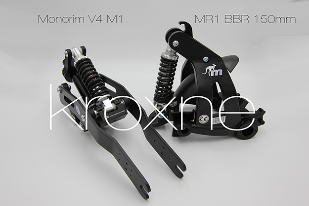Suspension avant et arrière Monorim - Suspension avant Monorim V4 M1 - suspension arrière MR1 BBR 150mm 